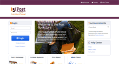 Desktop Screenshot of postbookstore.com