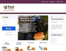 Tablet Screenshot of postbookstore.com